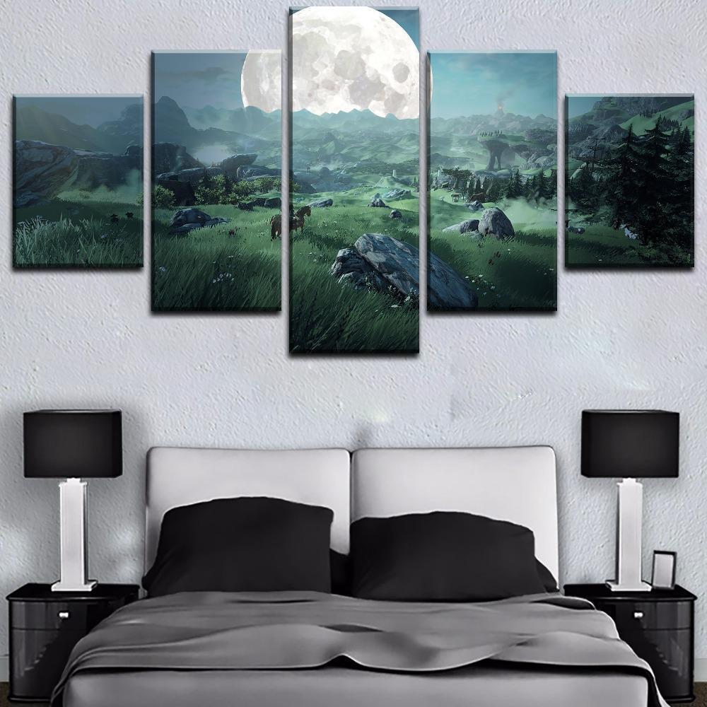 Legend Of Zelda Landscape 1 Gaming Canvas Wall Art