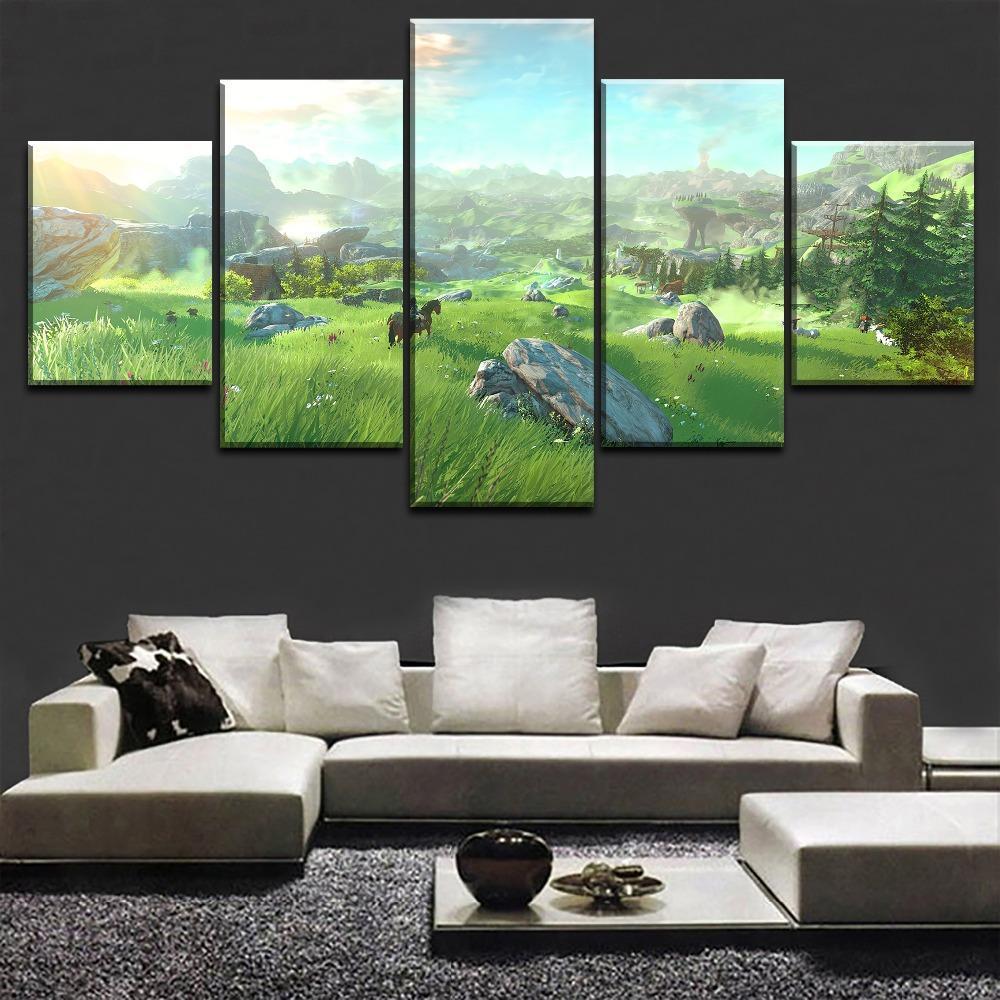 Legend Of Zelda Landscape 2 Gaming Canvas Wall Art