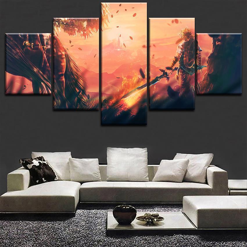 Legend Of Zelda Poster 1 Gaming Canvas Wall Art
