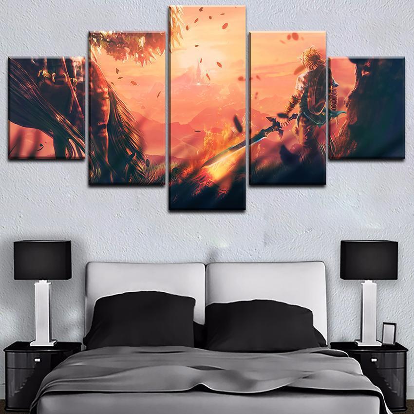 Legend Of Zelda Poster 1 Gaming Canvas Wall Art