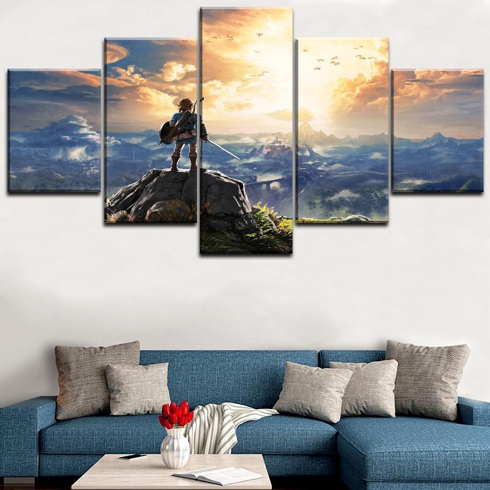Legend Of Zelda Poster 2 Gaming Canvas Wall Art