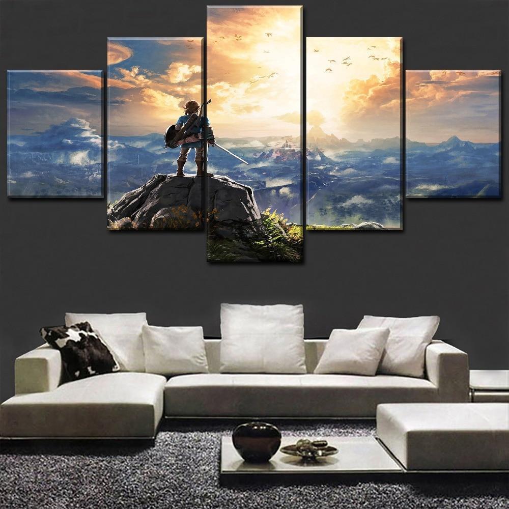 Legend Of Zelda Poster 2 Gaming Canvas Wall Art