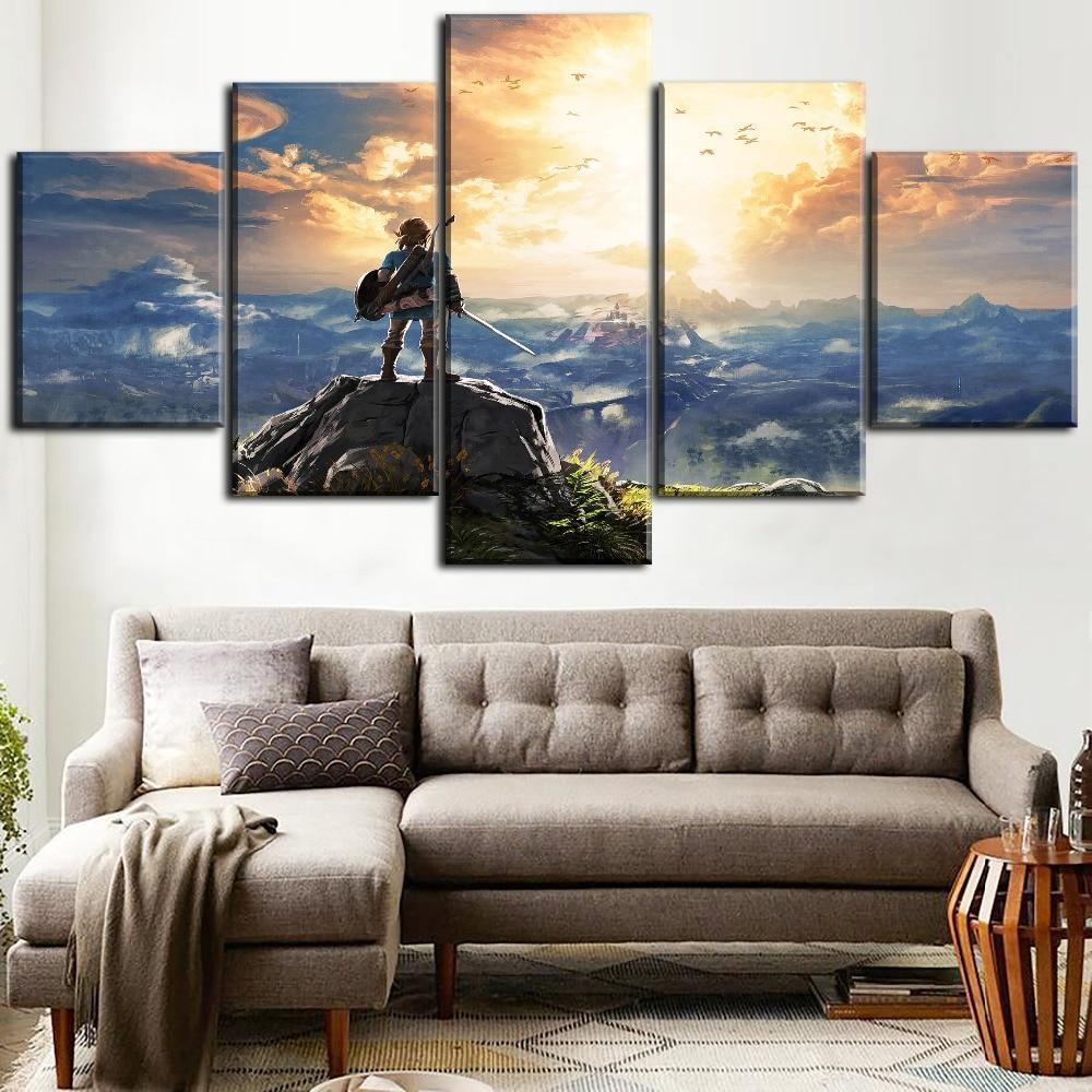 Legend Of Zelda Poster 2 Gaming Canvas Wall Art