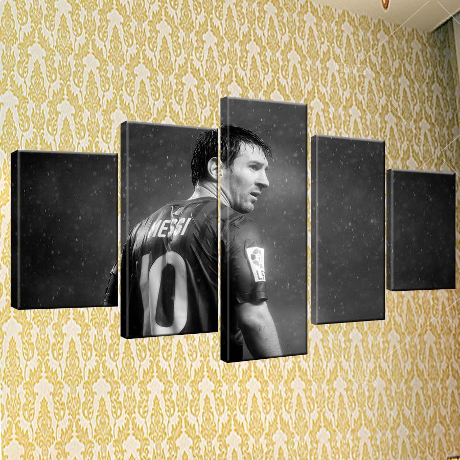 Legendary Messi Soccer Canvas Wall Art