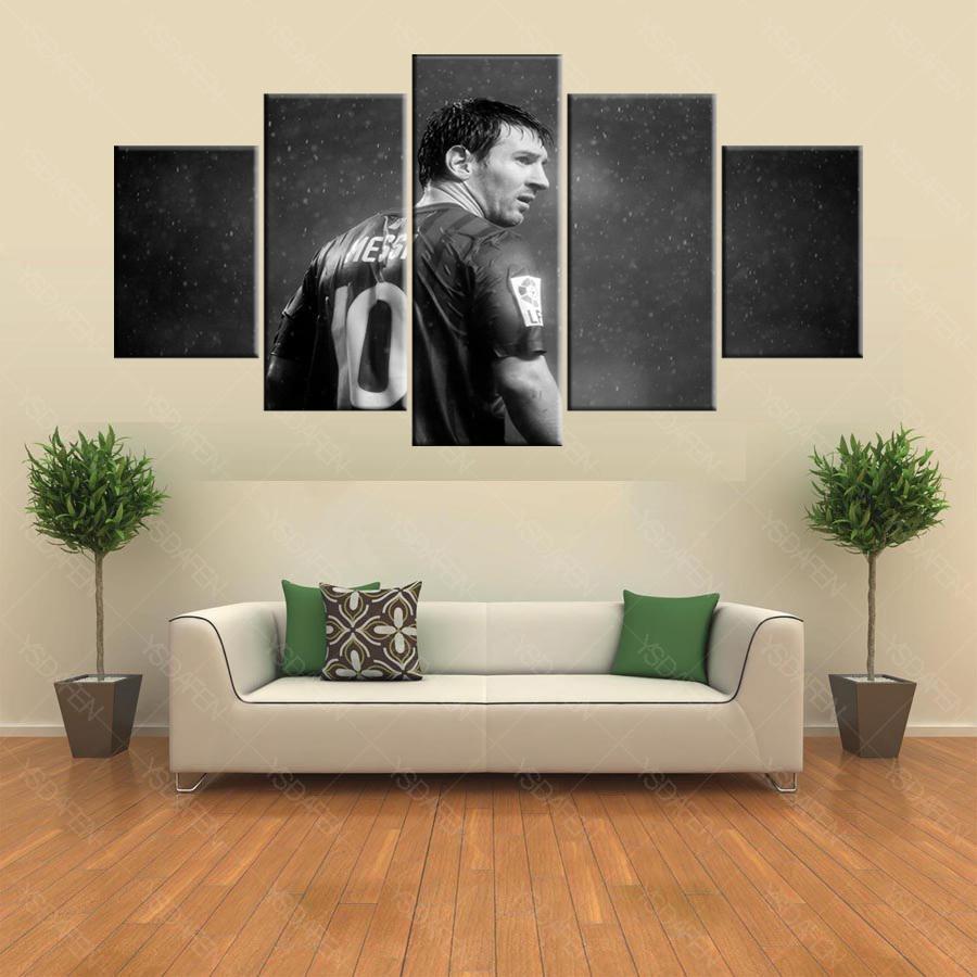 Legendary Messi Soccer Canvas Wall Art