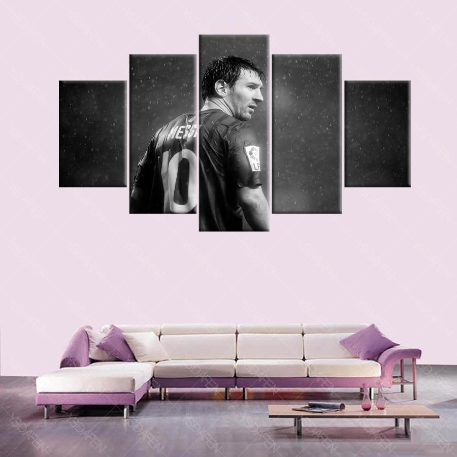 Legendary Messi Soccer Canvas Wall Art