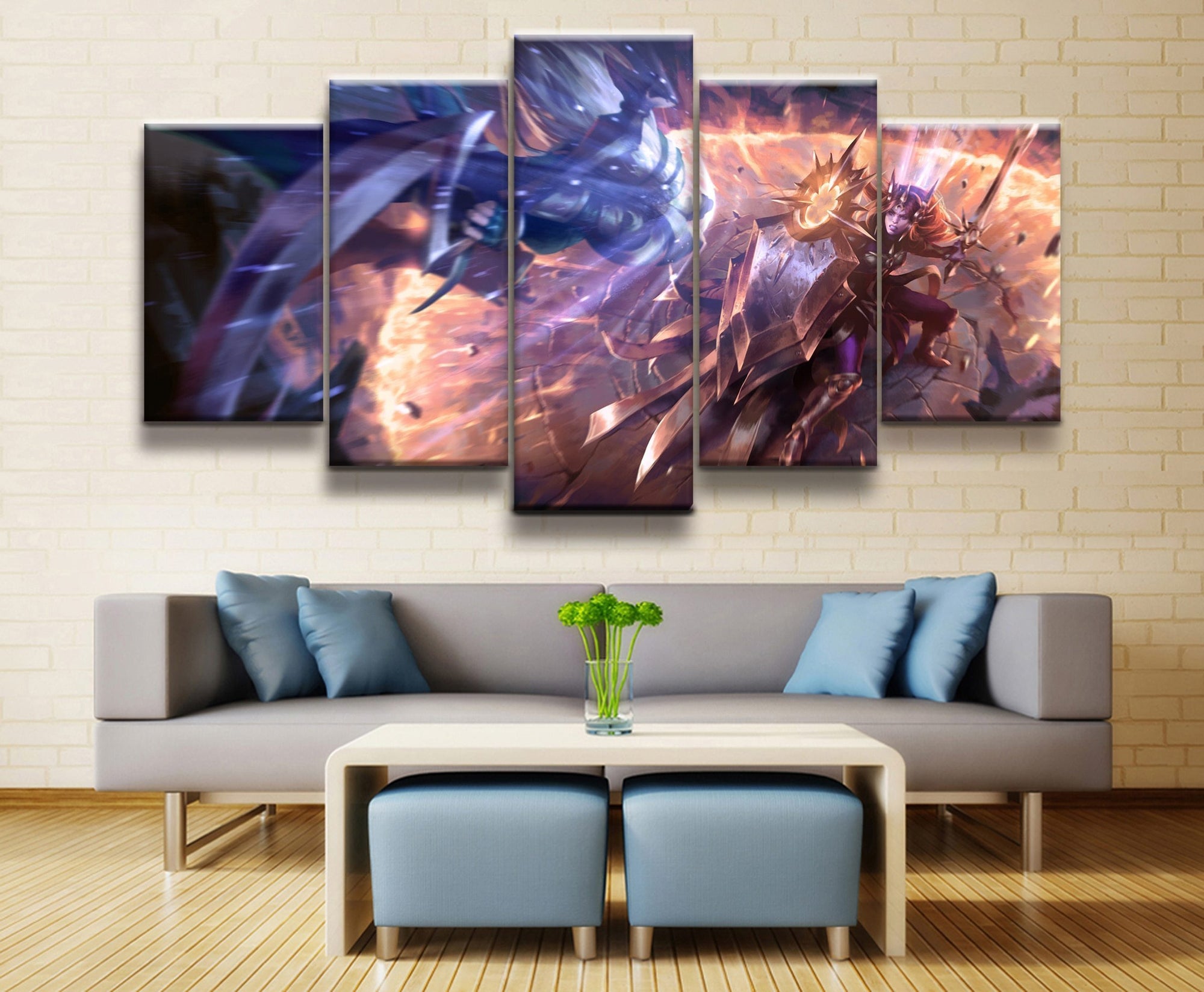 LOL League Of Legends Leona Soldier Game Canvas Wall Art