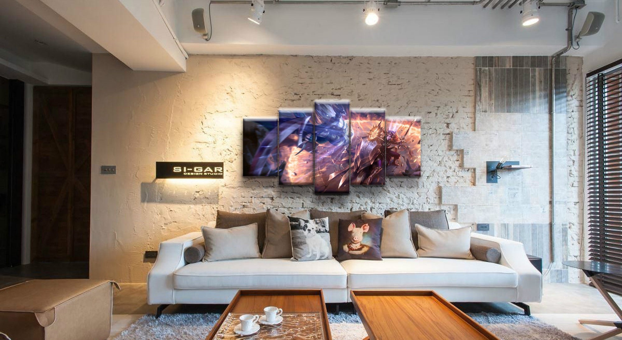 LOL League Of Legends Leona Soldier Game Canvas Wall Art