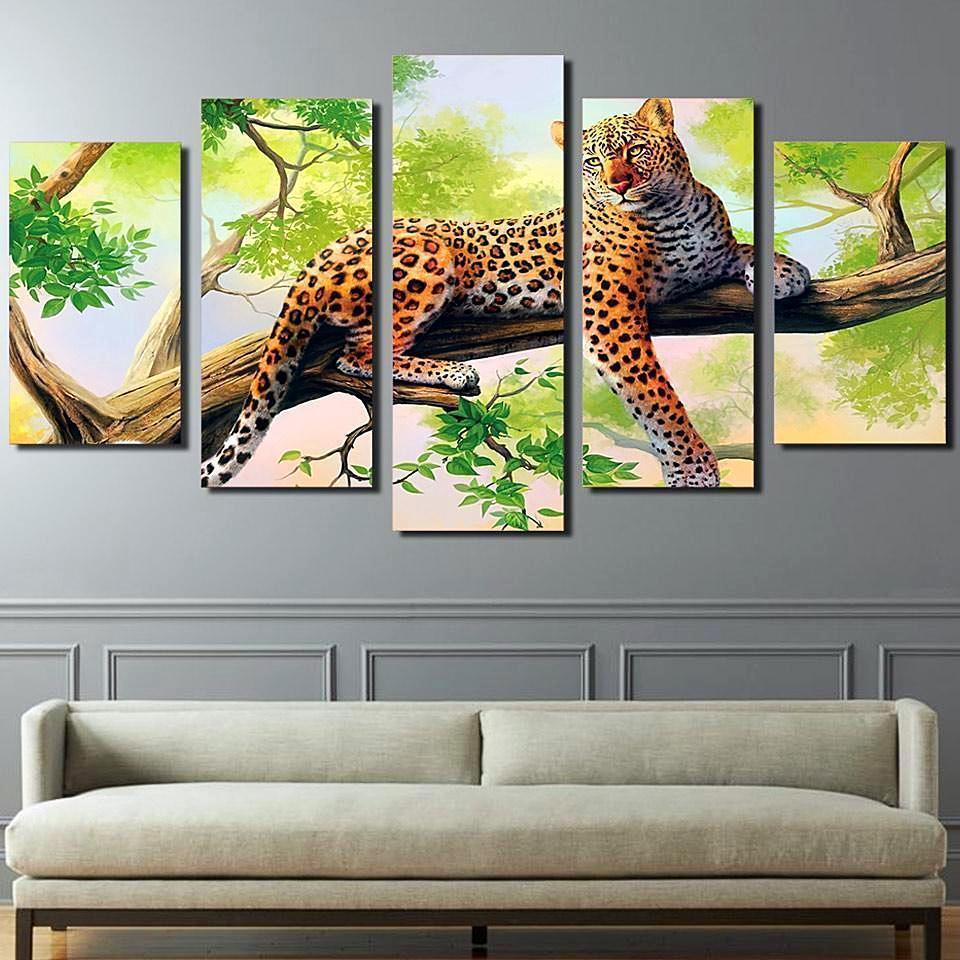 Leopard Queen Animal Canvas Wall Art