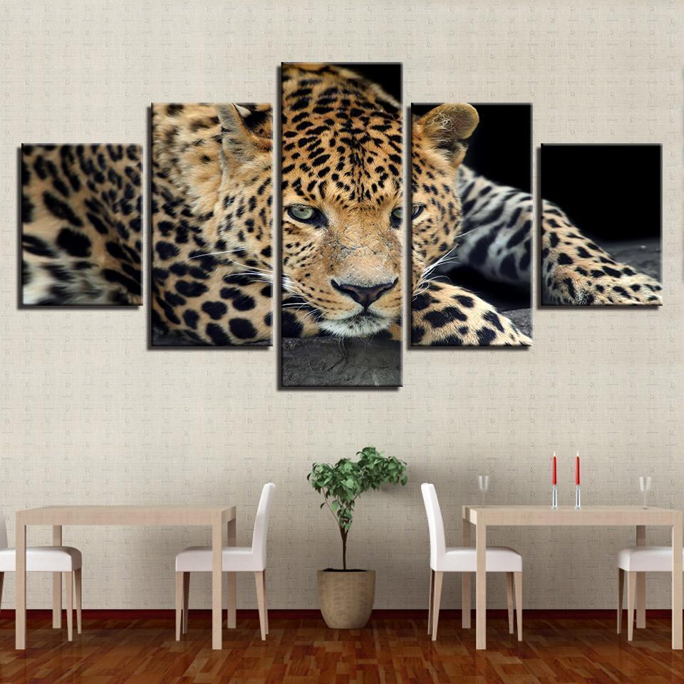 Leopard Tiger Animal Canvas Wall Art