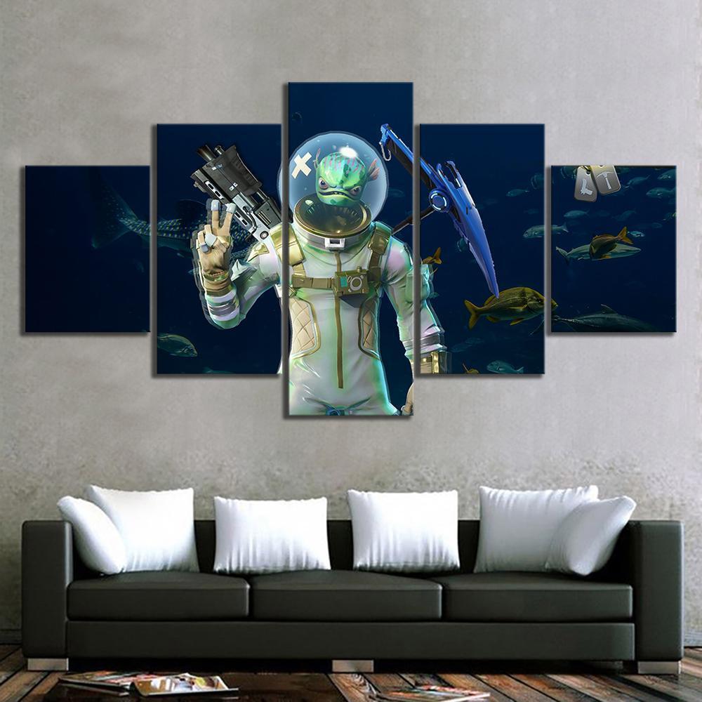 Leviathan Fortnite Gaming Canvas Wall Art