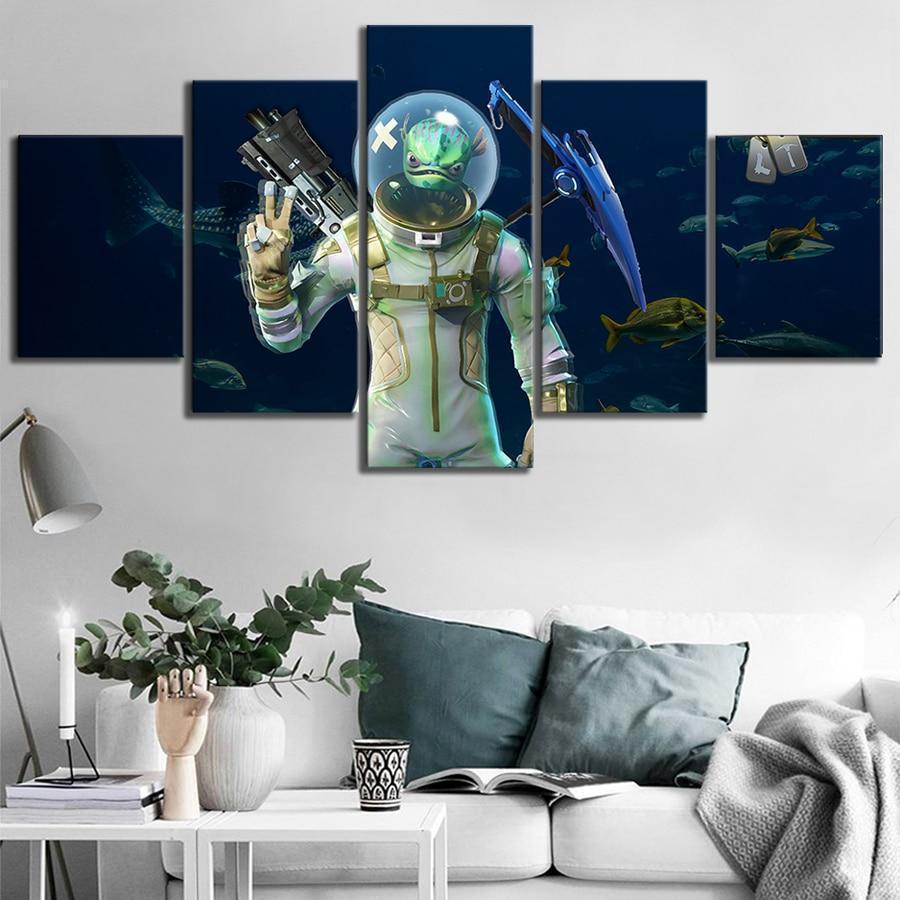 Leviathan Fortnite Gaming Canvas Wall Art