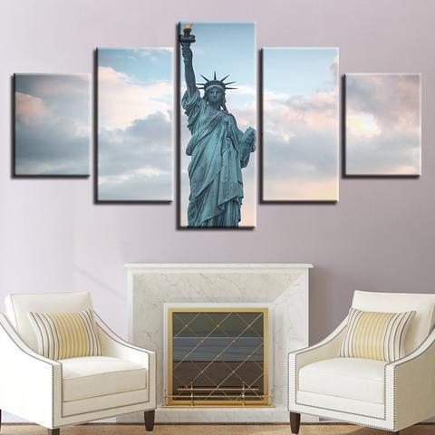 Liberty Statue Nature Canvas Wall Art