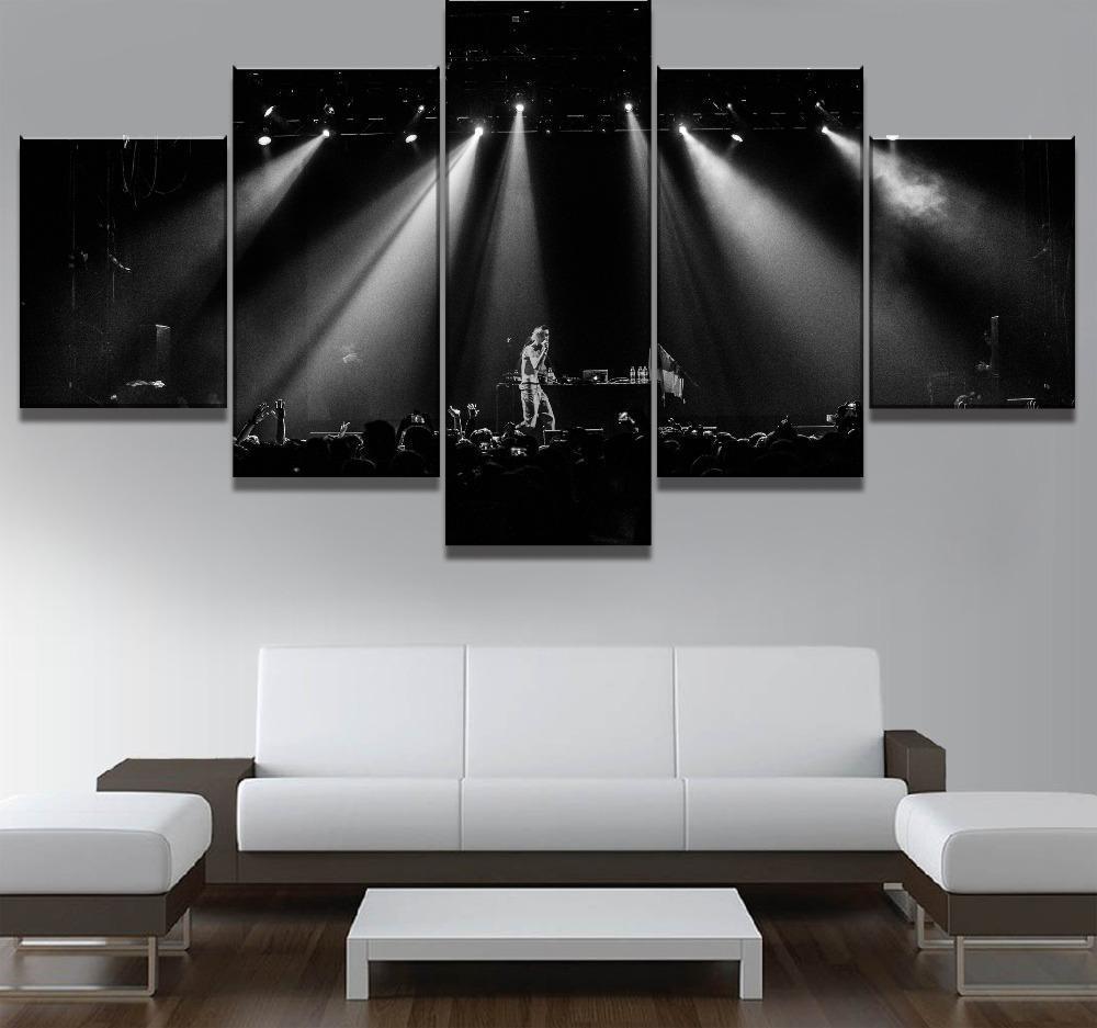 Lil Peep On The Stage Celebrity Canvas Wall Art