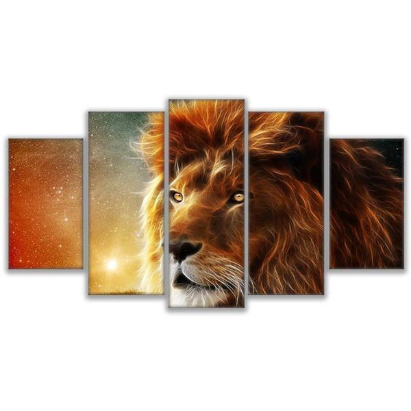 Lion Animal Canvas Wall Art
