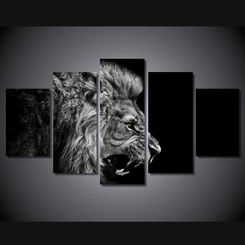 Lion's Roar Animal Canvas Wall Art