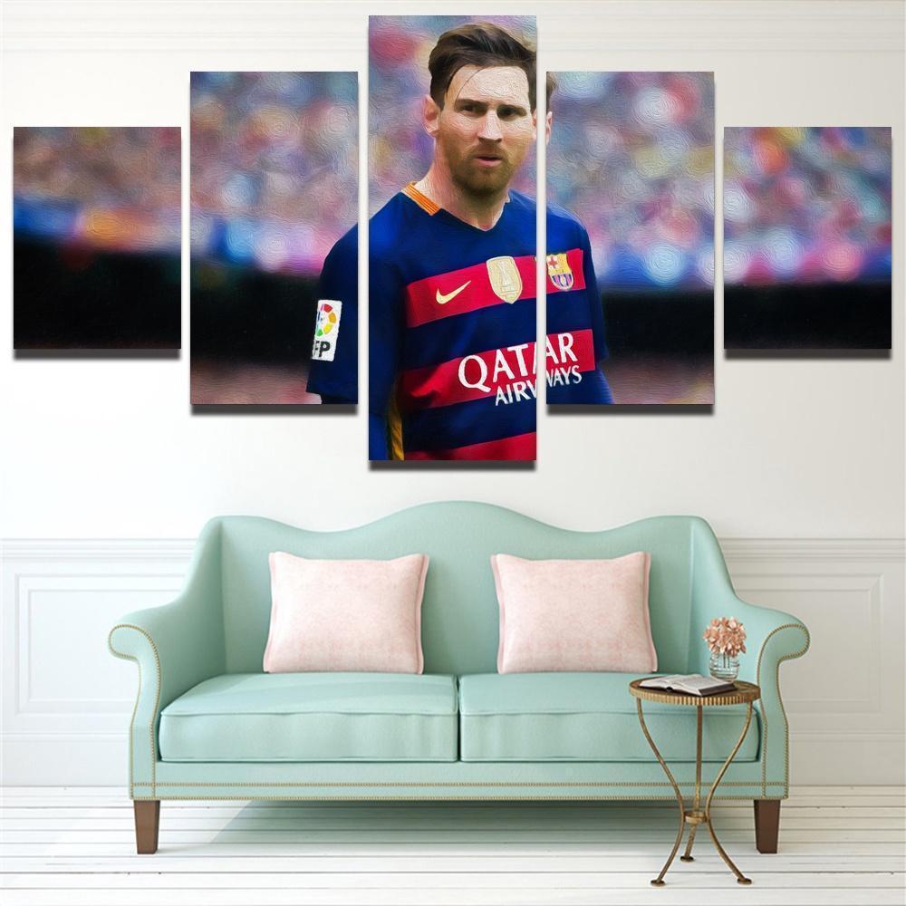 Lionel Messi Poster 2 Celebrity Canvas Wall Art