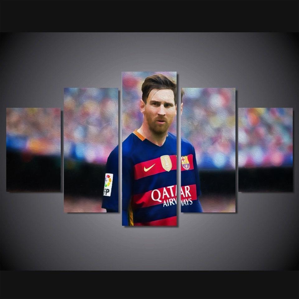 Lionel Messi Poster 2 Celebrity Canvas Wall Art