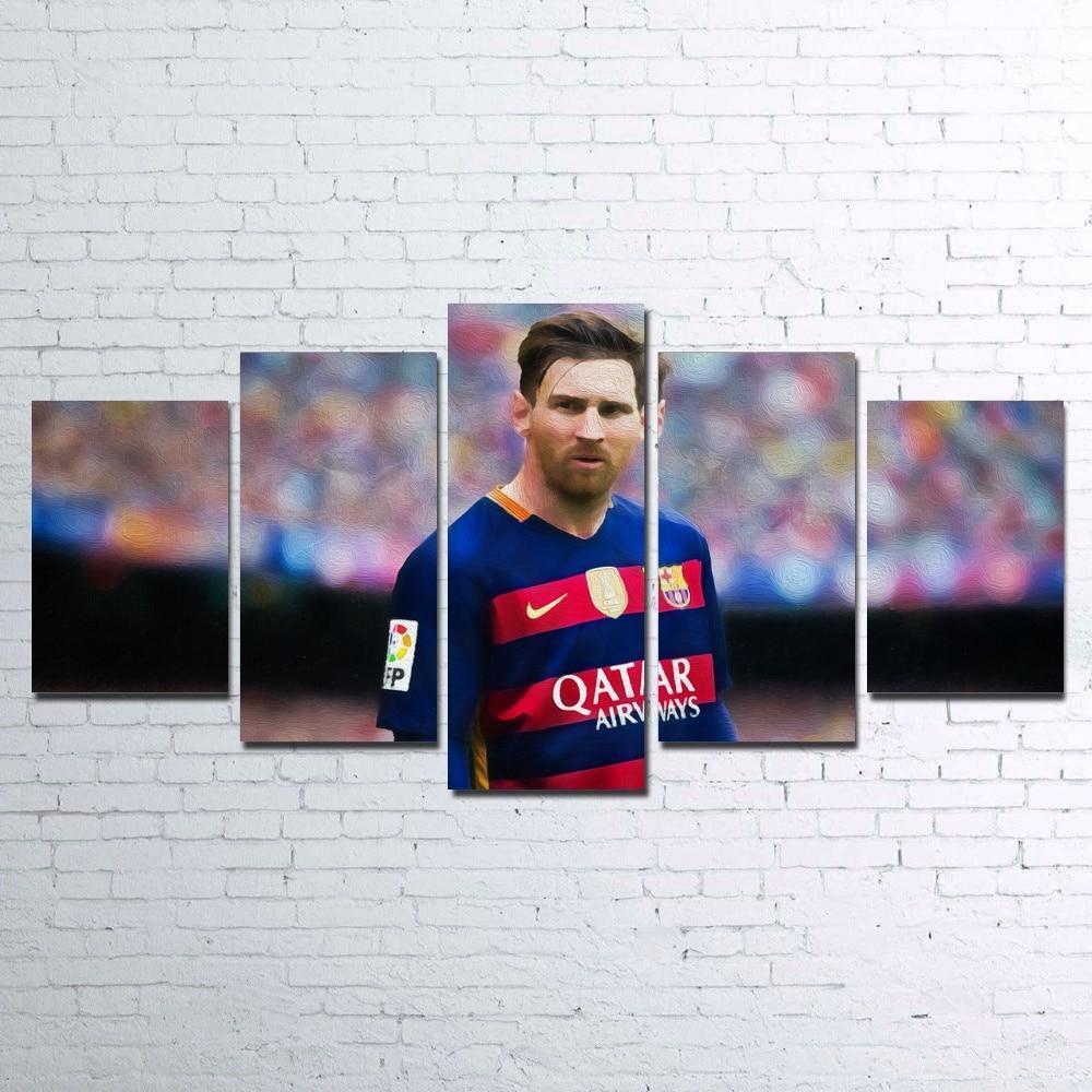 Lionel Messi Poster 2 Celebrity Canvas Wall Art