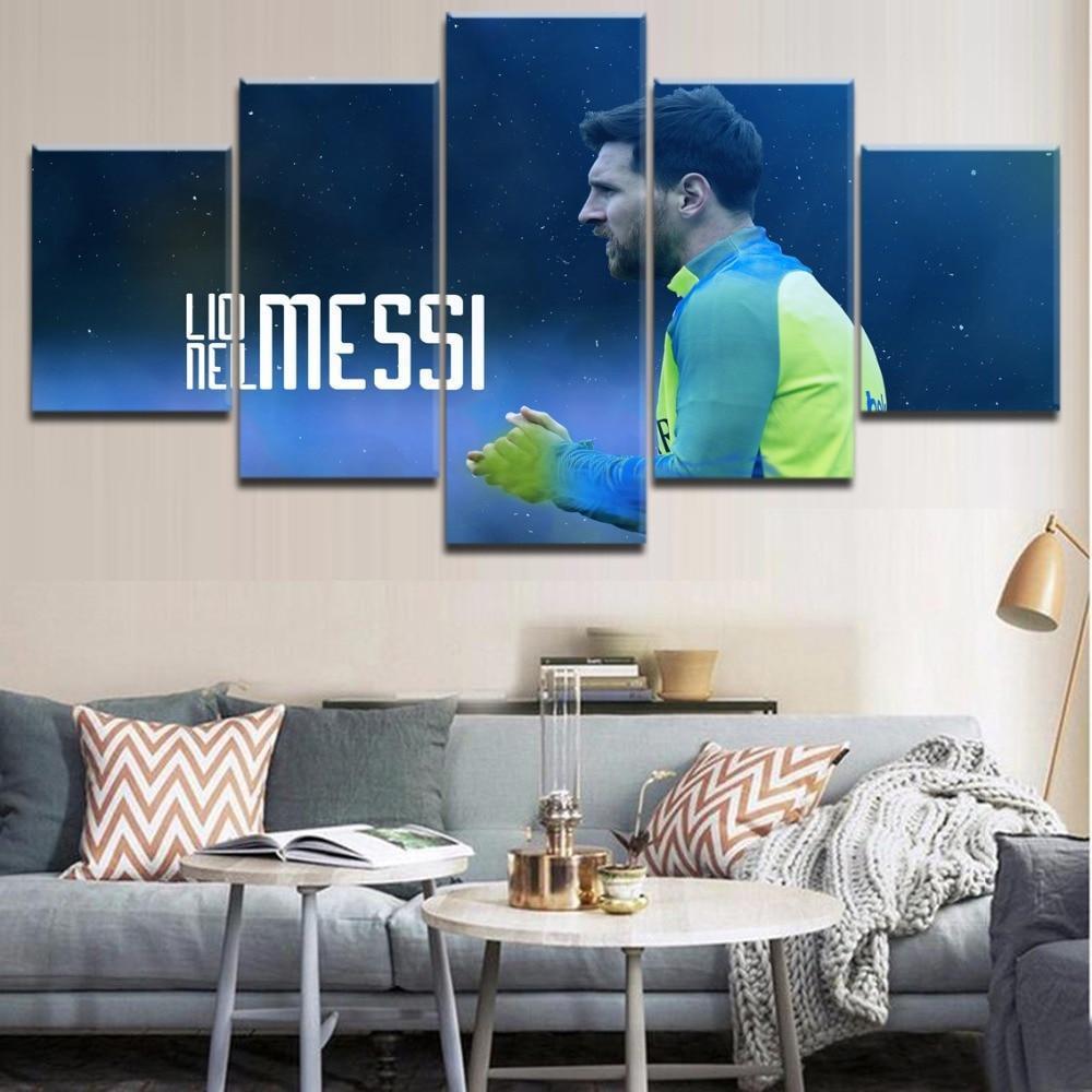 Lionel Messi Poster Sports  Celebrity Canvas Wall Art
