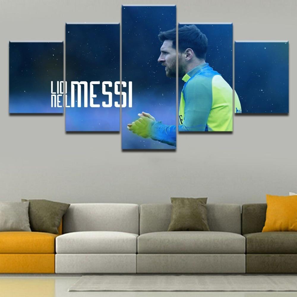 Lionel Messi Poster Sports  Celebrity Canvas Wall Art