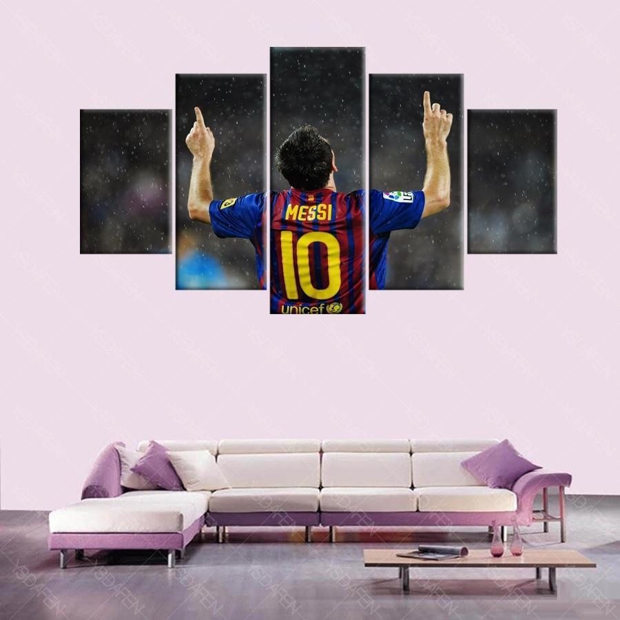Lionel Messi Praying Barcelona Soccer Canvas Wall Art