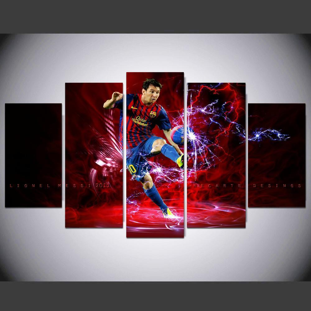 Lionel Messi  Sport Soccer Artistic  Celebrity Canvas Wall Art