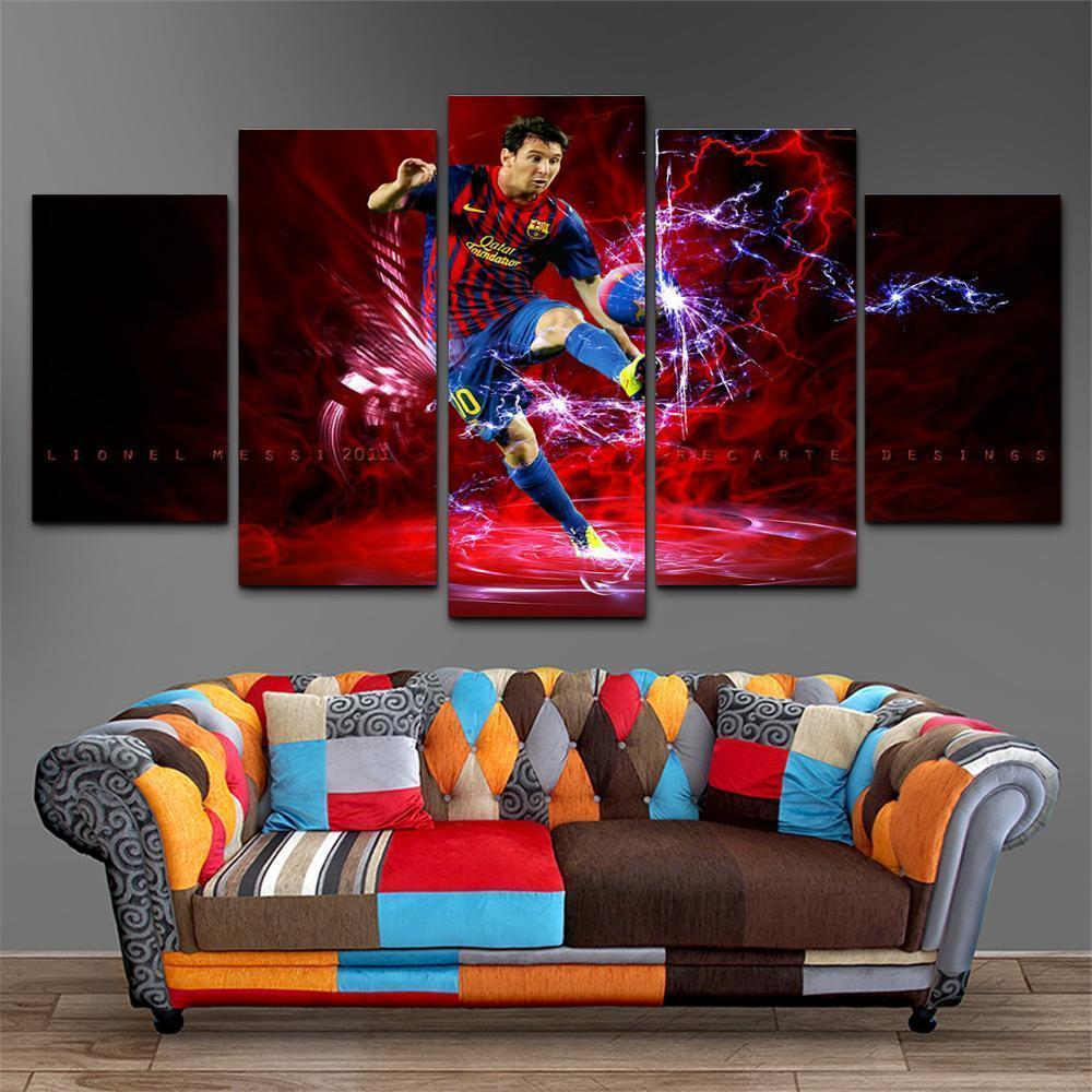 Lionel Messi  Sport Soccer Artistic  Celebrity Canvas Wall Art
