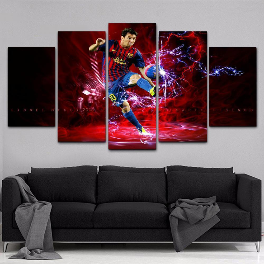 Lionel Messi  Sport Soccer Artistic  Celebrity Canvas Wall Art