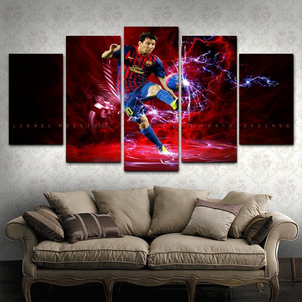 Lionel Messi  Sport Soccer Artistic  Celebrity Canvas Wall Art