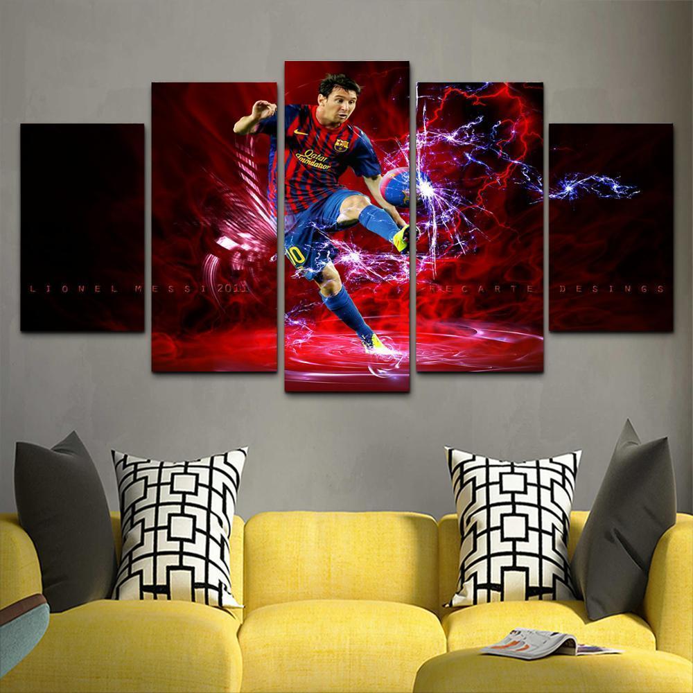 Lionel Messi  Sport Soccer Artistic  Celebrity Canvas Wall Art