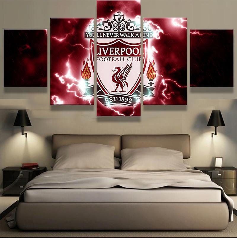 Liverpool Thunder Logo Soccer Canvas Wall Art