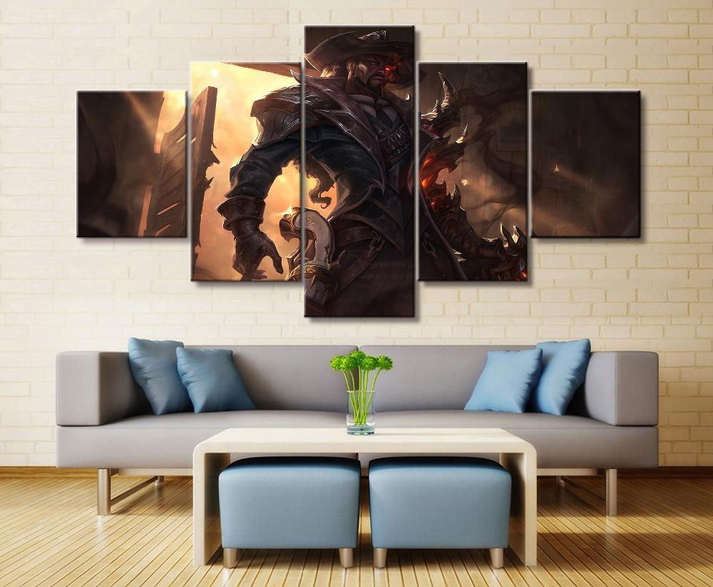 LOL League Of Legends Lucian 2 Gaming Canvas Wall Art