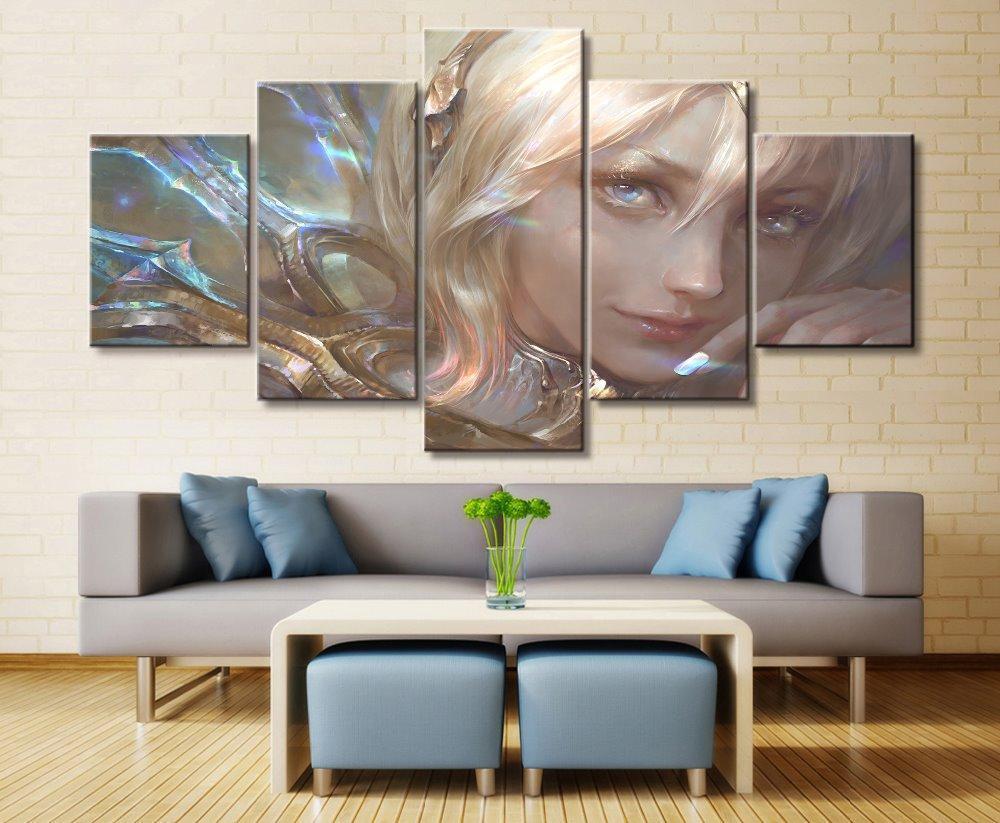 LOL League Of Legends Lux 4 Gaming Canvas Wall Art