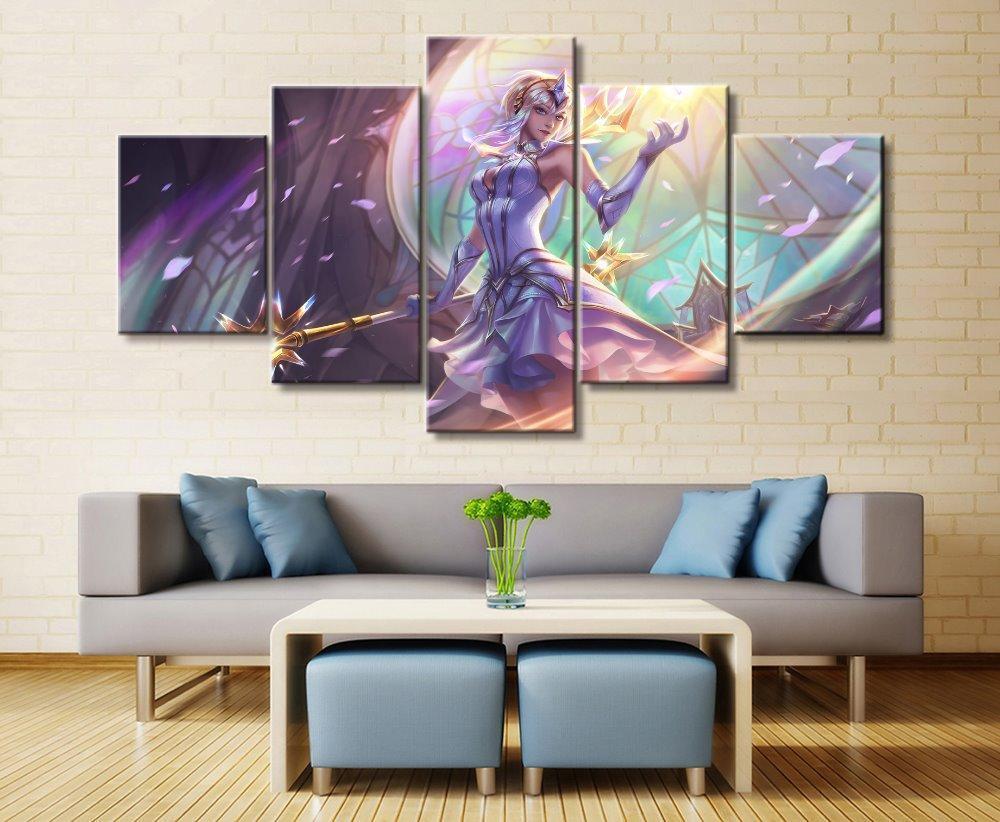 LOL League Of Legends Lux 7 Game Canvas Wall Art