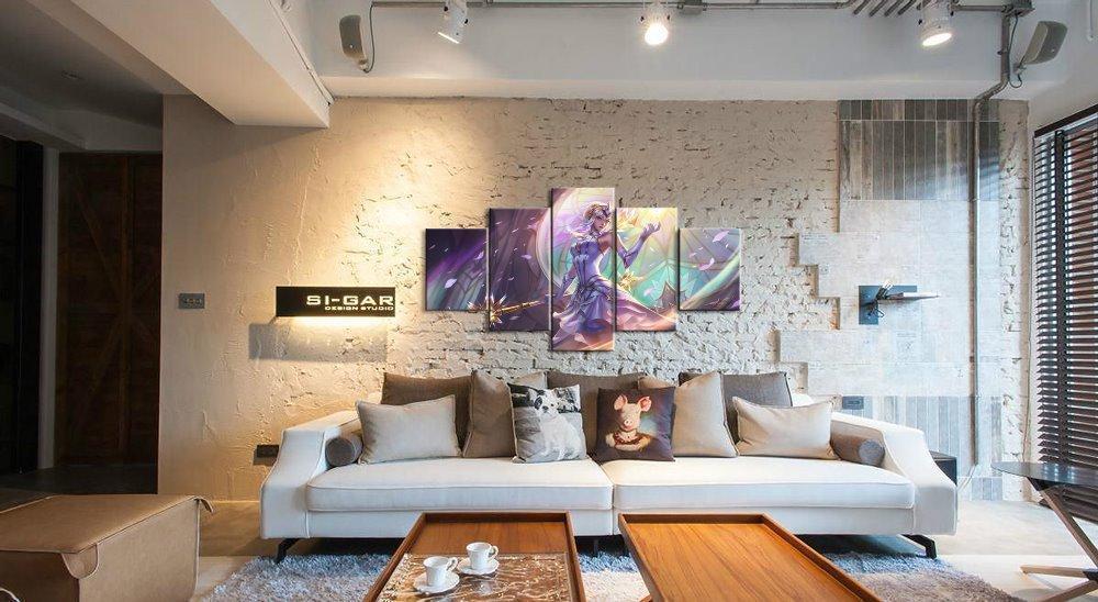 LOL League Of Legends Lux 7 Game Canvas Wall Art