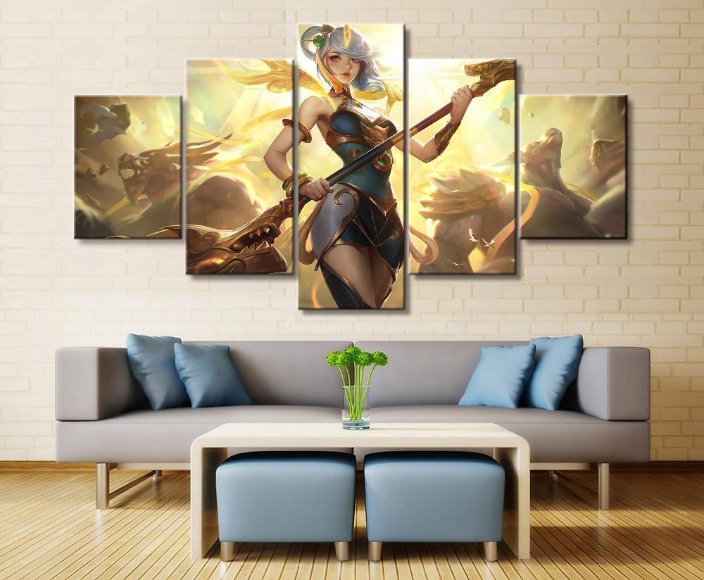 LOL League Of Legends Lux Game Canvas Wall Art