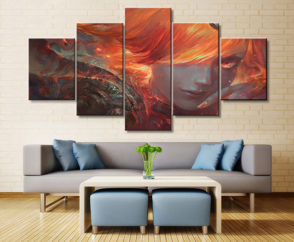 LOL League Of Legends Lux 2 Game Canvas Wall Art