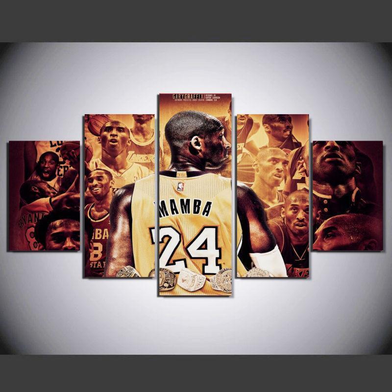 Mamba Basketball Star NBA Basketball Canvas Wall Art