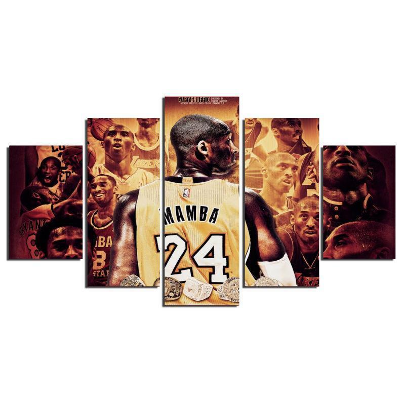 Mamba Basketball Star NBA Basketball Canvas Wall Art
