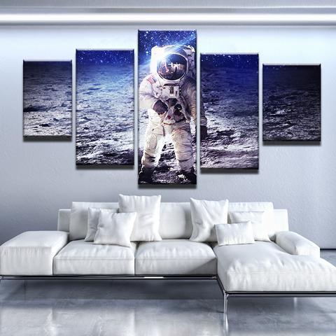 Man On The Moon 1 Space Canvas Wall Art