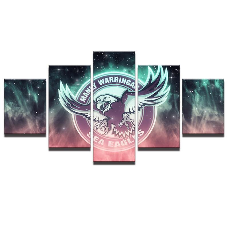 Manly Sea Eagles NRL Football Canvas Wall Art
