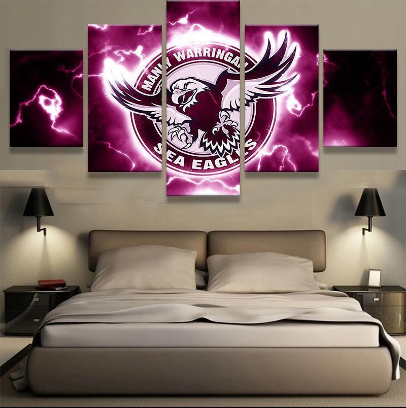 Manly Warringah Sea Eagles NRL Football Canvas Wall Art