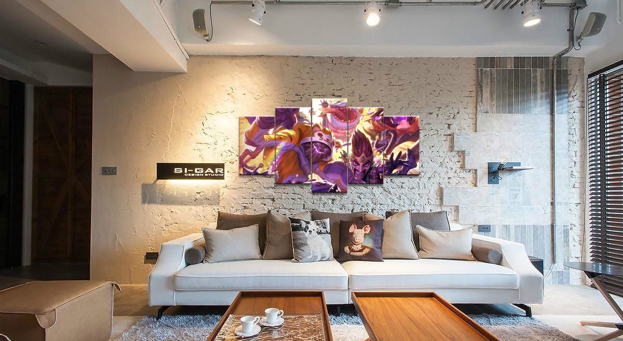 LOL League Of Legends Maokai  Draven Gaming Canvas Wall Art