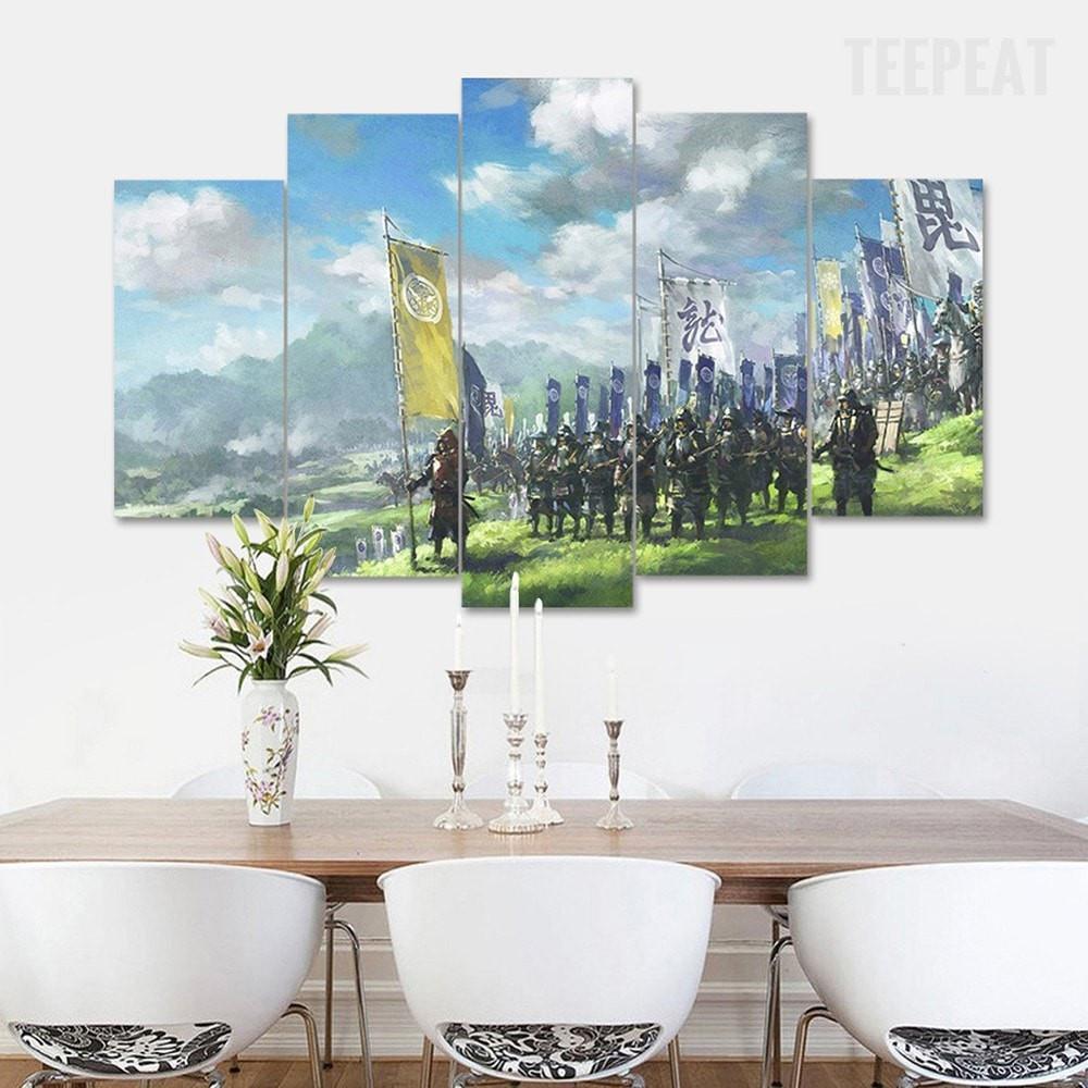 March Of The Samurai Movie Canvas Wall Art