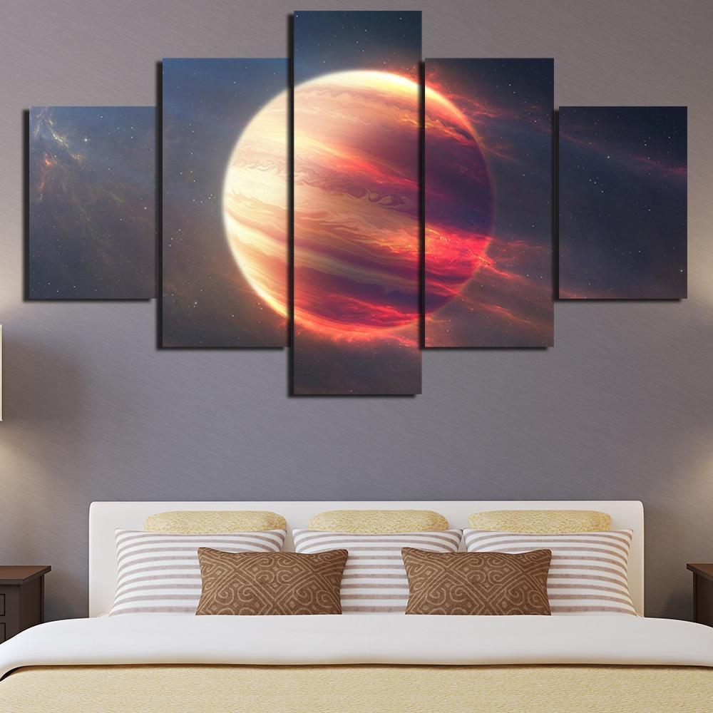 Mars Planet Space Canvas Wall Art