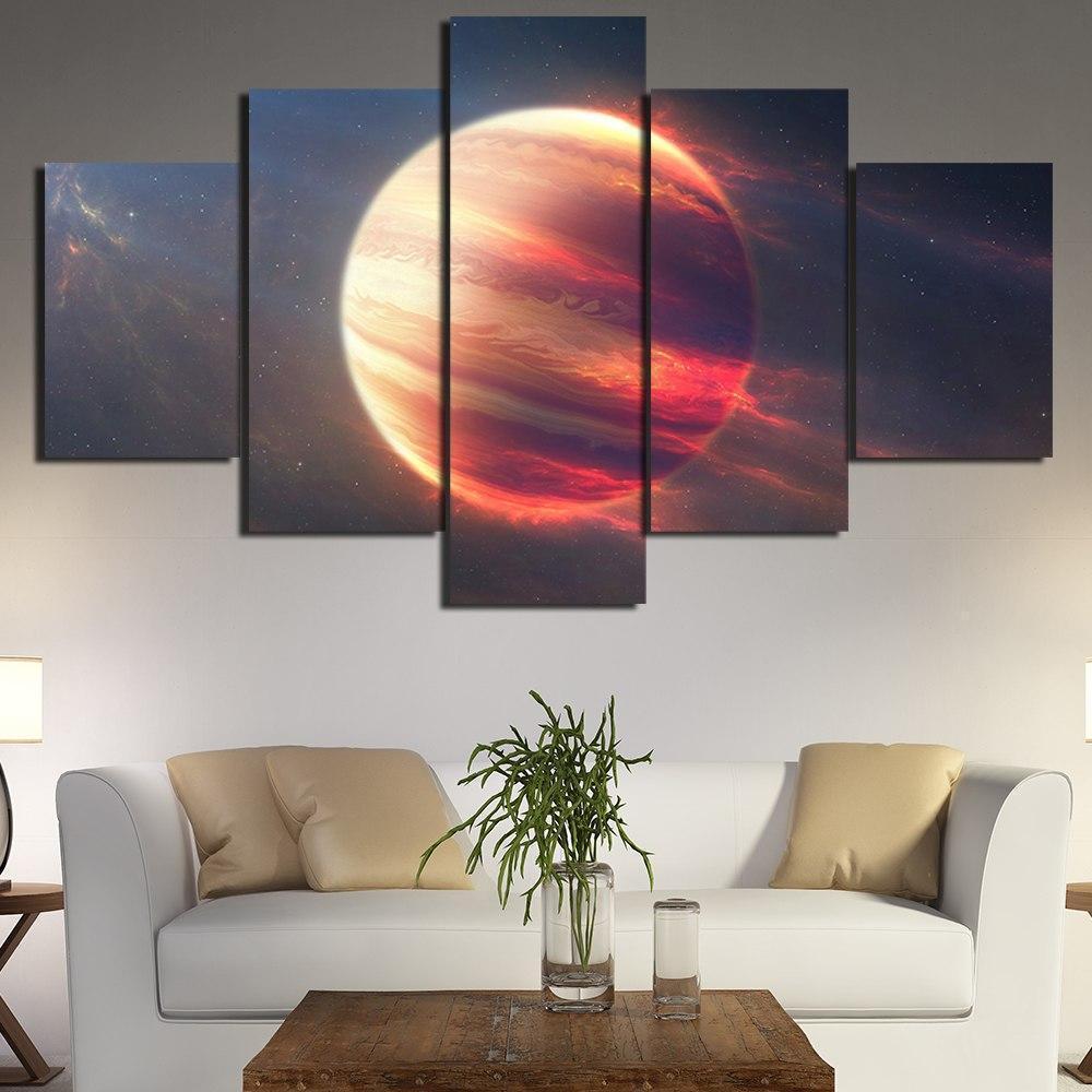 Mars Planet Space Canvas Wall Art