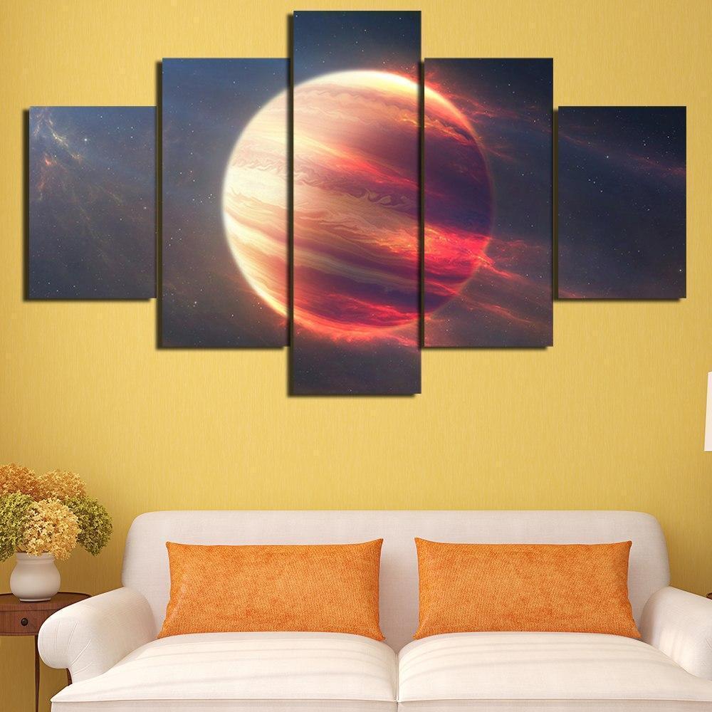 Mars Planet Space Canvas Wall Art