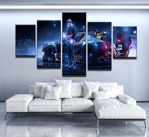 Marty 2050 Mcfly Movie Canvas Wall Art