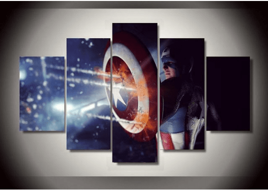 Marvel Comics Captain America Marvel Canvas Wall Art